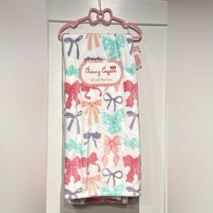 Charming Coquette Bow Throw Blanket